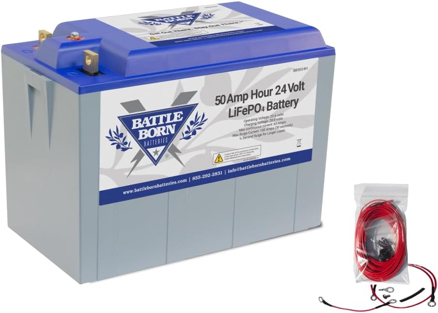 cost of a 24 hour battle born lithium battery