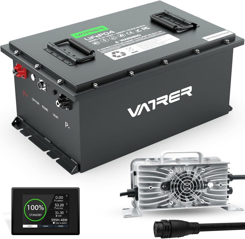 vatrer power 48v 105ah lithium golf cart battery