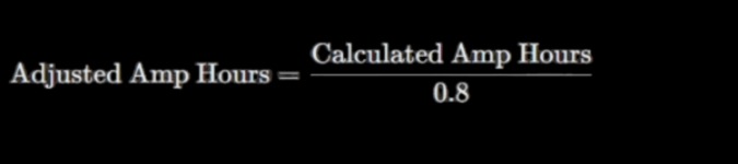 how to calculate amp hours of battery