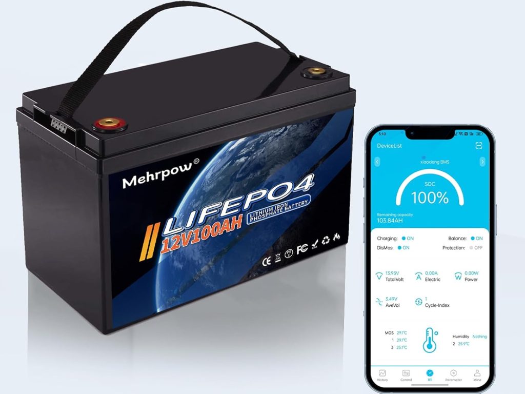 12V 100Ah LiFePO4 Lithium Battery