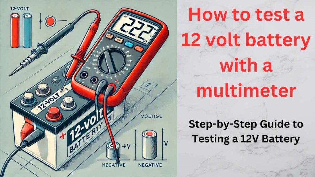 How to test a 12 volt battery with a multimeter