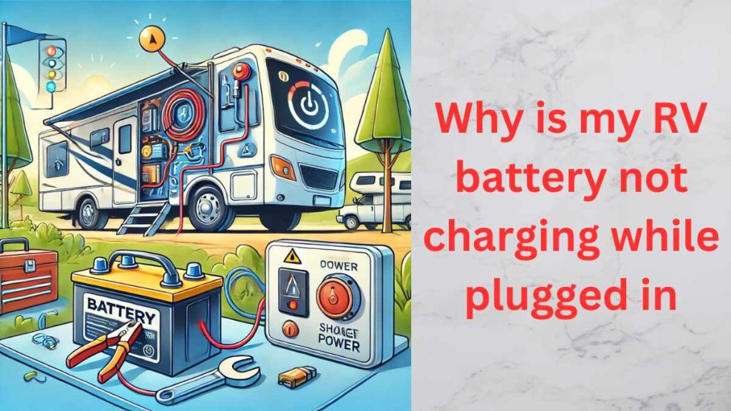 Why is my rV battery not charging while plugged in